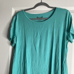 Free Birdees Short Sleeve Top Teal Size Large